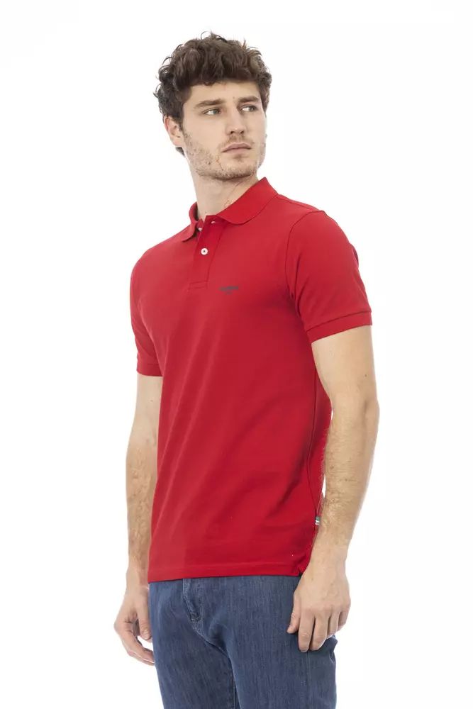 Червена памучна поло риза Baldinini Trend