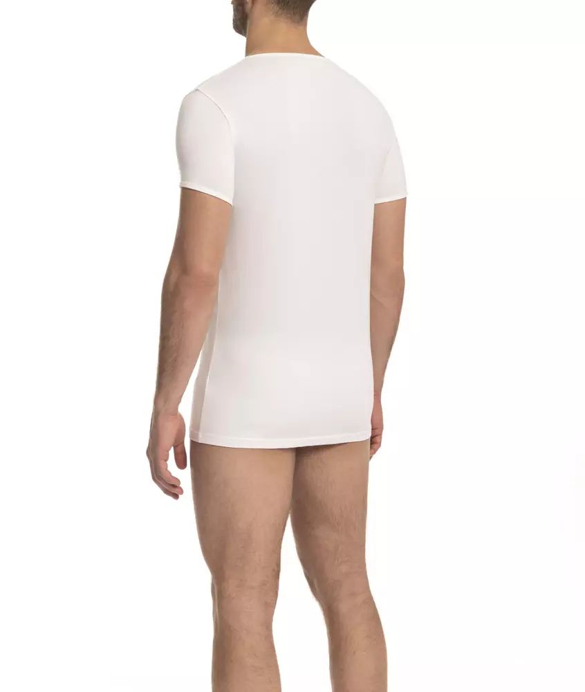 Бяла памучна тениска Cavalli Class