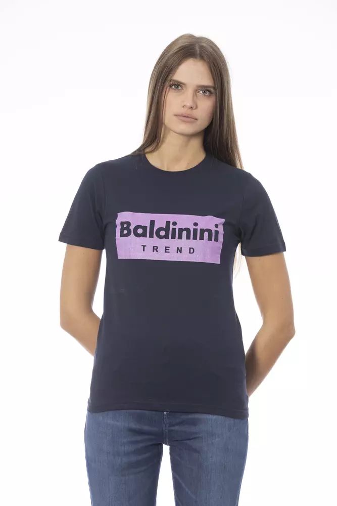 Сини памучни горнища и тениска Baldinini Trend