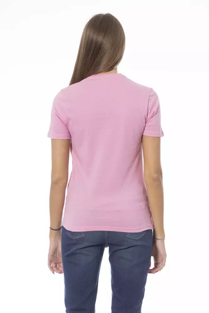 Розови памучни горнища и тениска Baldinini Trend