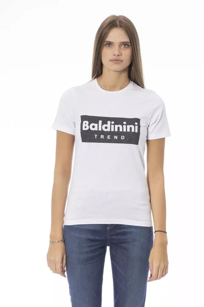 Бели памучни топове и тениска Baldinini Trend