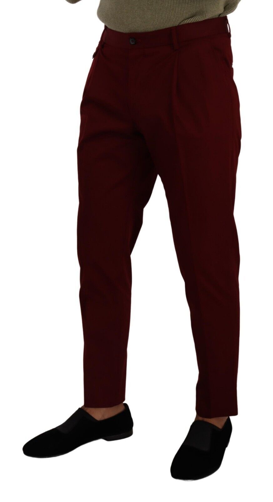Dolce &amp; Gabbana Тъмночервени памучни мъжки чинос панталони