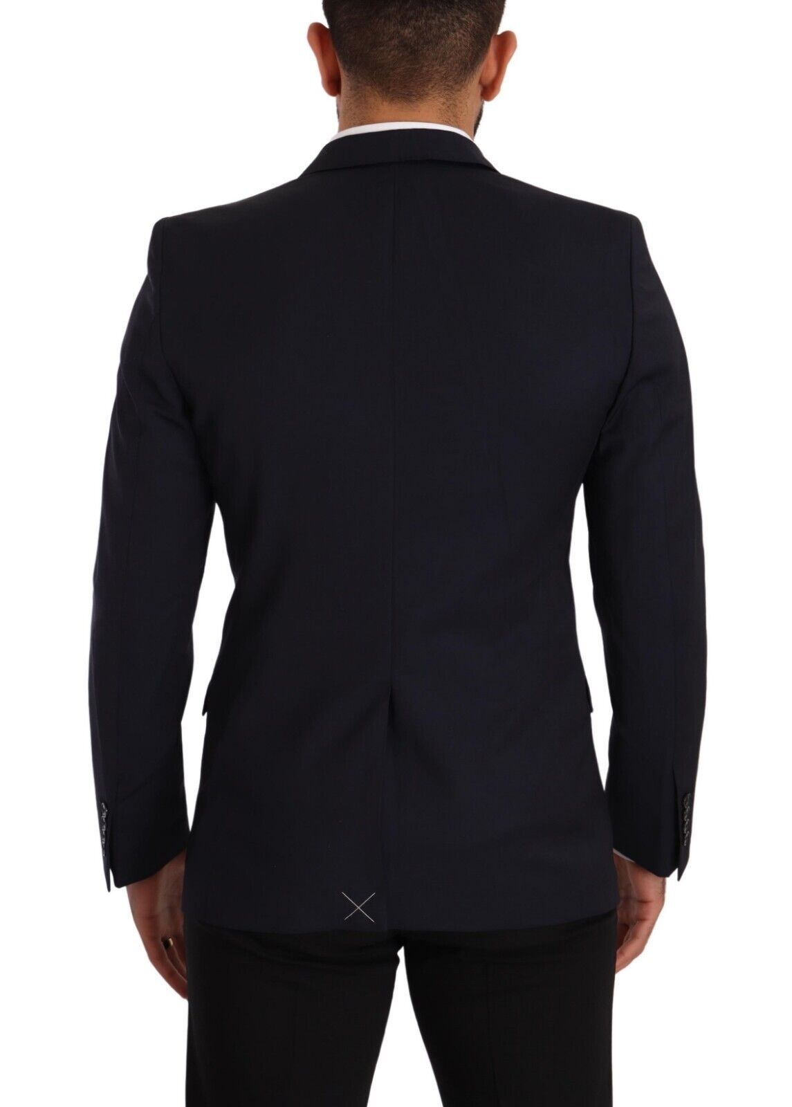 Dolce &amp; Gabbana Тъмно синьо едноредно палто MARTINI Blazer