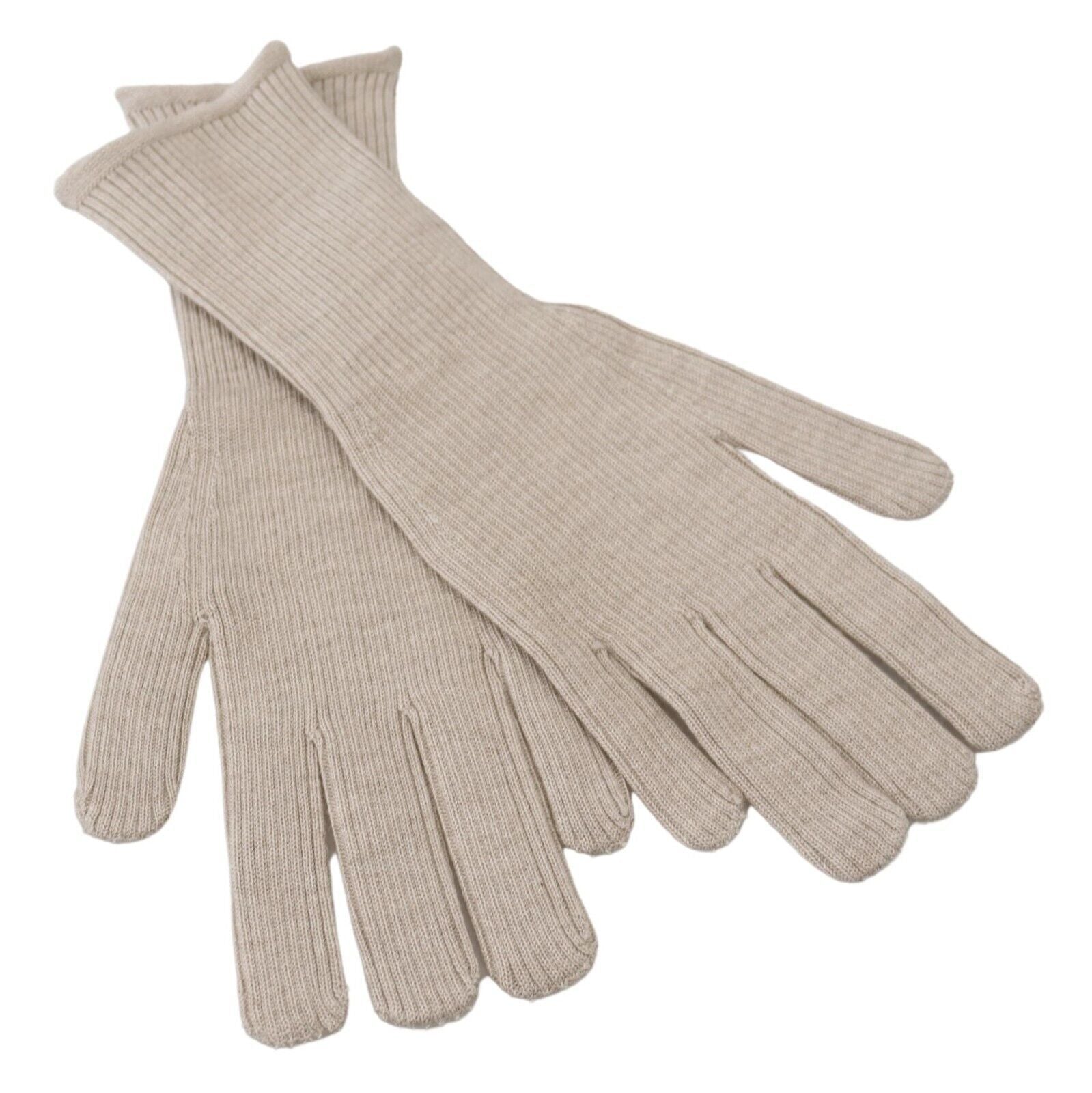 Мъжки ръкавици Dolce &amp; Gabbana Ivory Cashmere Hands Mitten