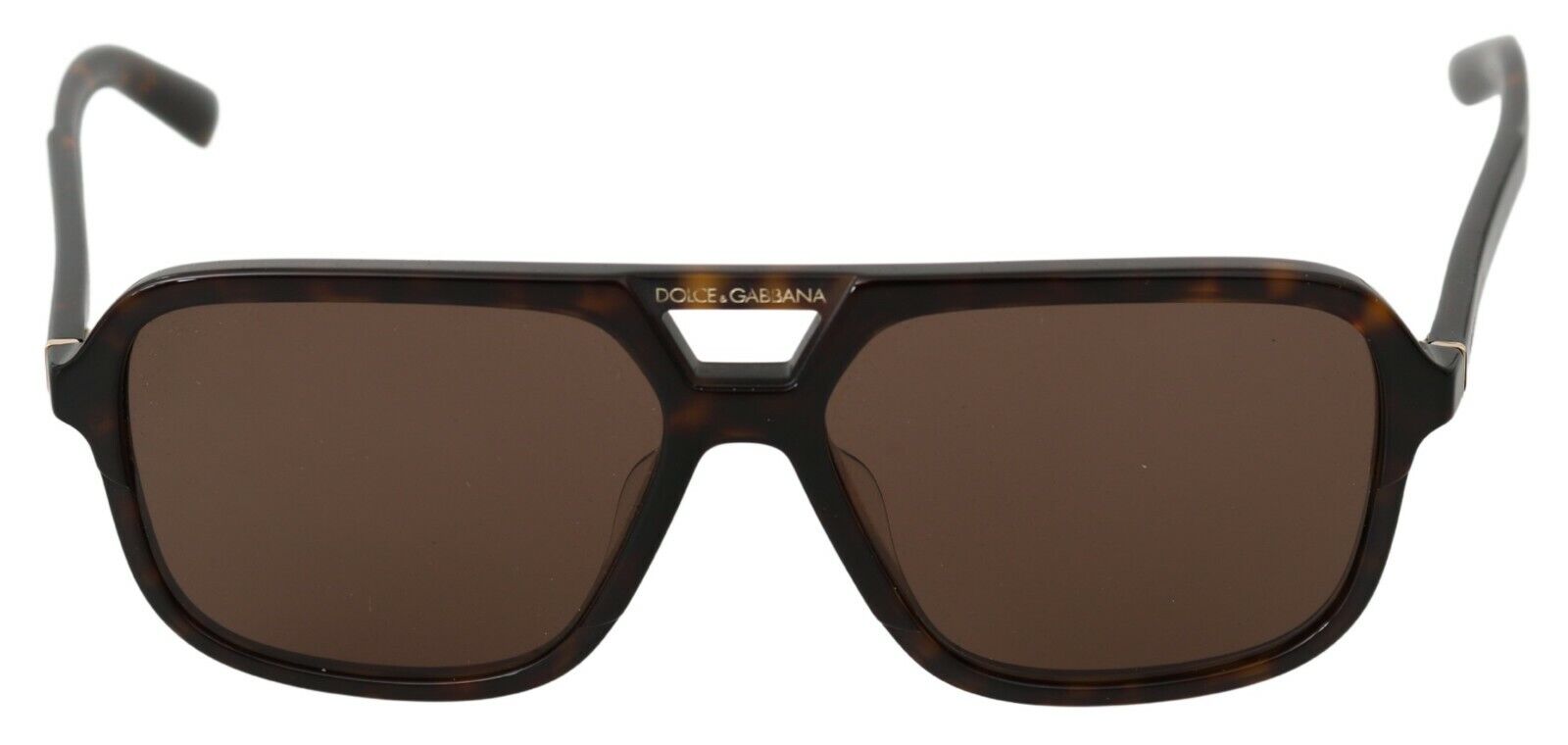 Dolce &amp; Gabbana мъжки слънчеви очила Aviator Pilot с кафяв леопард