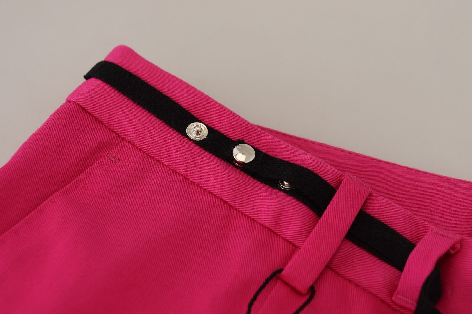 Dolce & Gabbana Chic Pink Cotton Blend Trousers