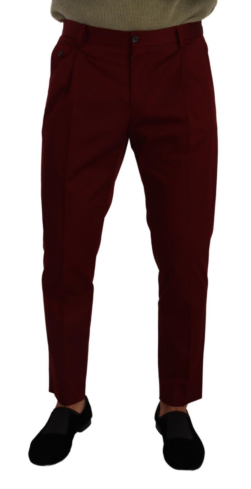 Dolce &amp; Gabbana Тъмночервени памучни мъжки чинос панталони