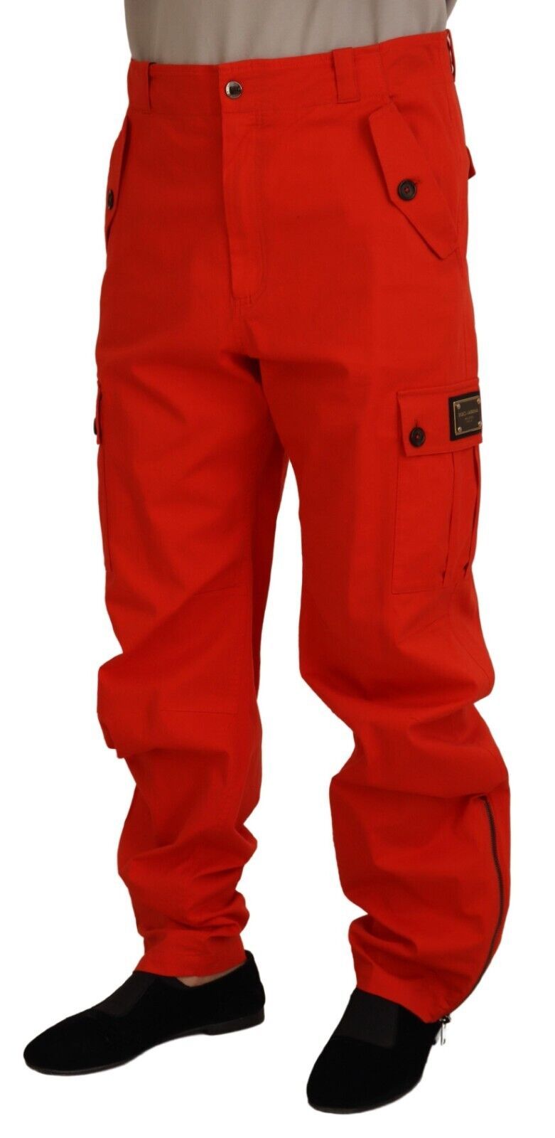 Мъжки панталон Dolce &amp; Gabbana Red Cargo Памучни панталони