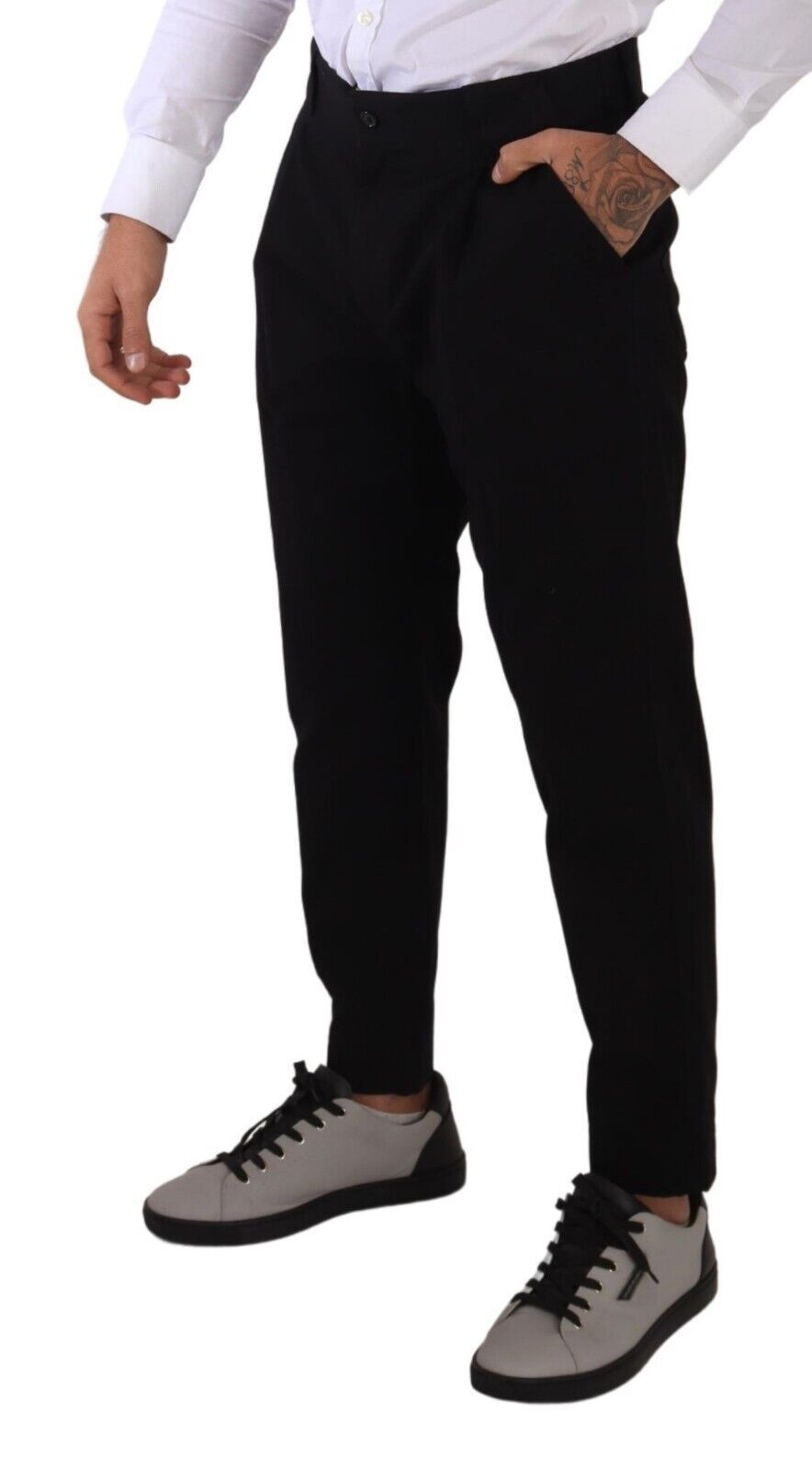 Dolce &amp; Gabbana Черни памучни еластични дънки с панталон