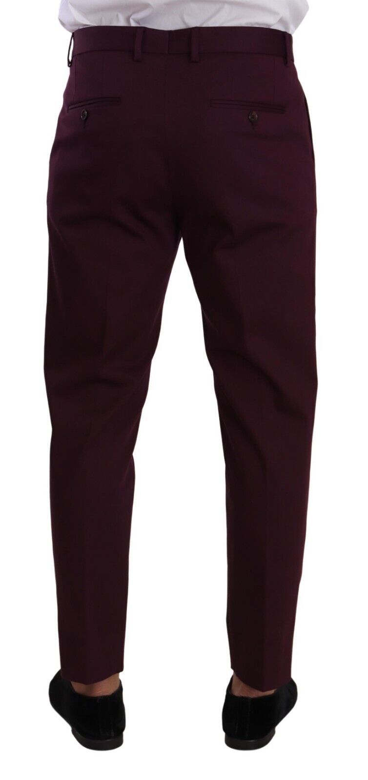 Dolce &amp; Gabbana лилав памучен заострен панталон чинос