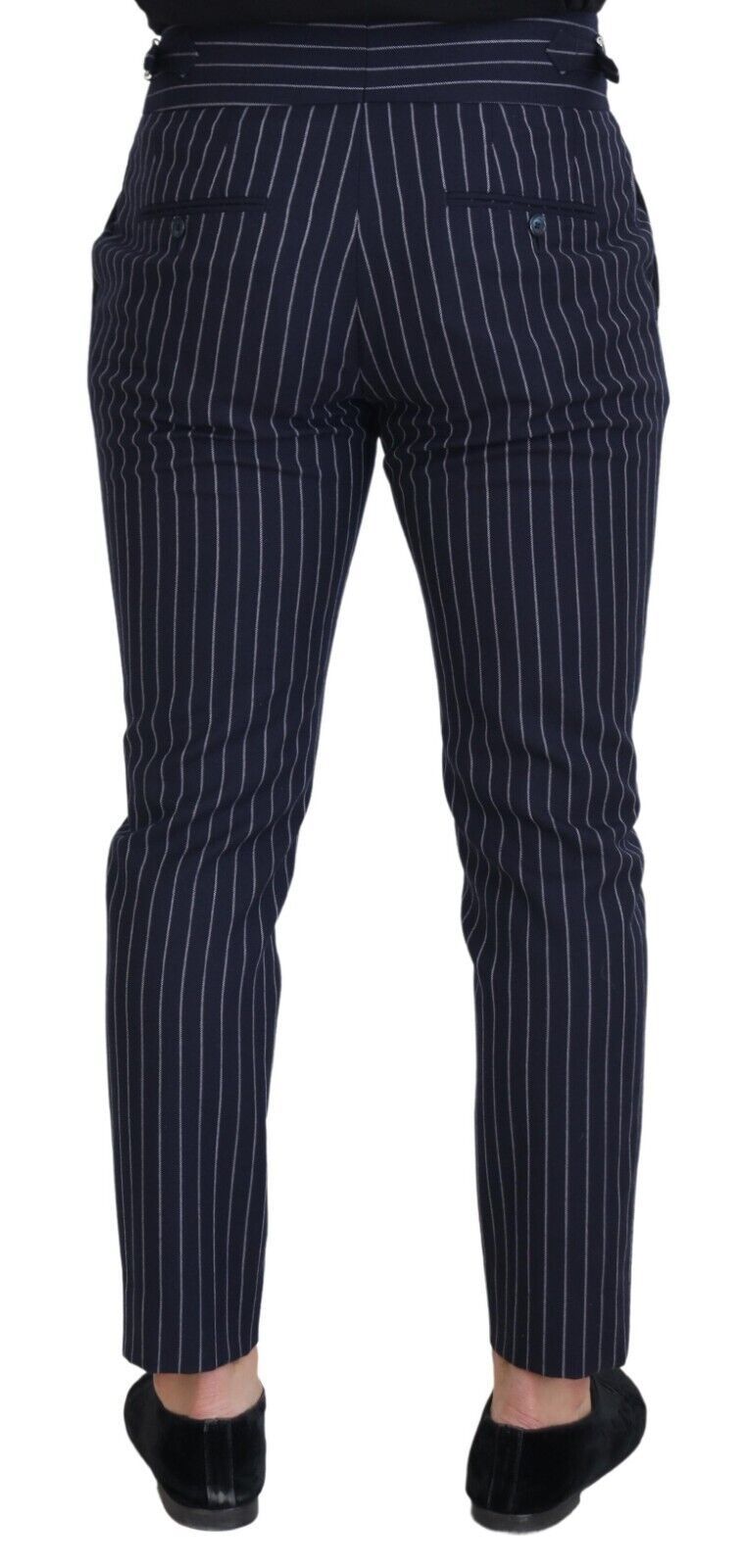 Dolce & Gabbana Sophisticated Blue Wool Blend Trousers