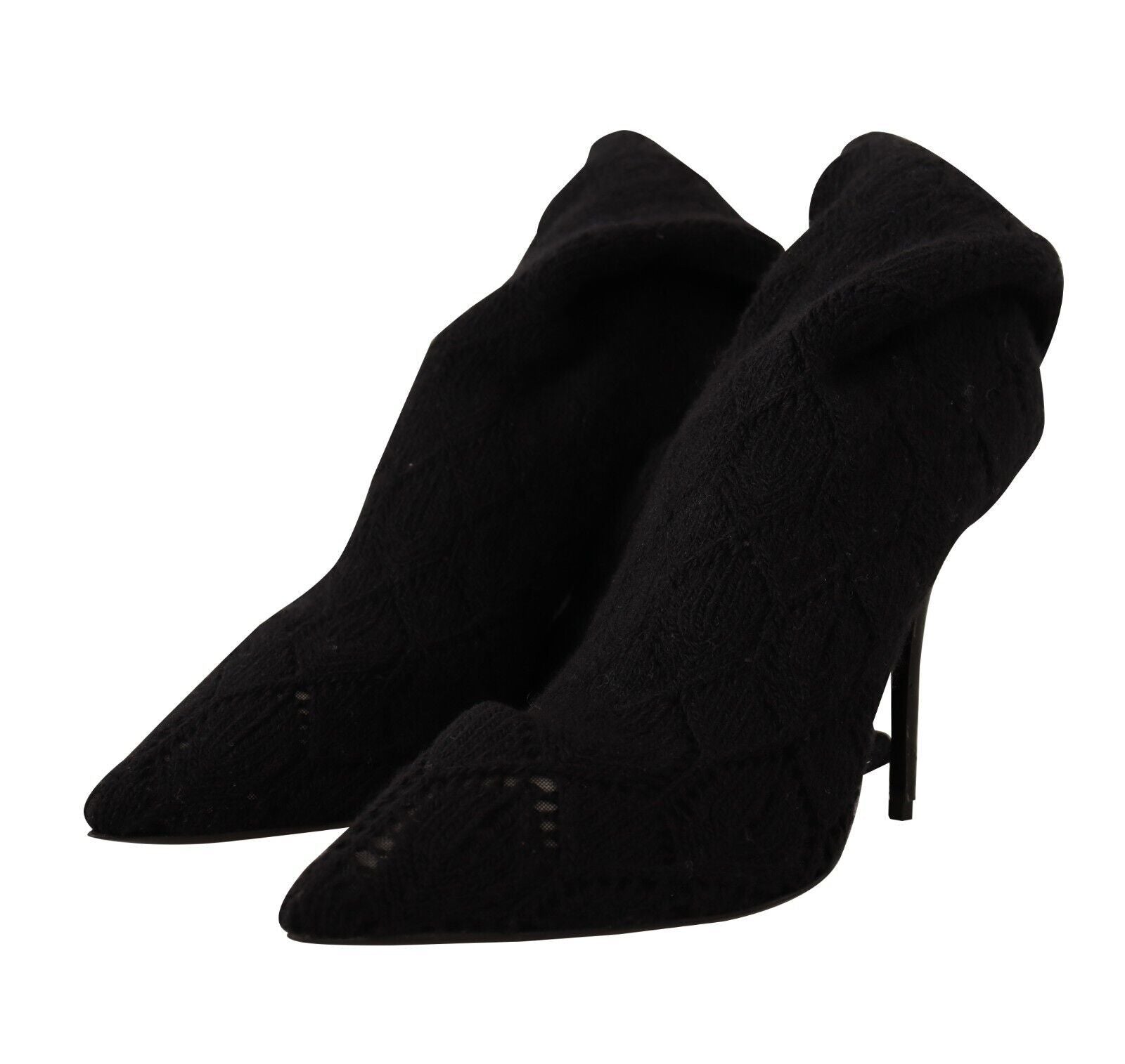 Dolce & Gabbana Elegant Black Stretch Socks Boots