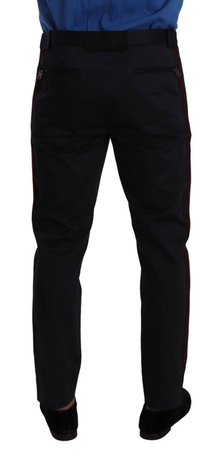 Dolce &amp; Gabbana Сини памучни тесни панталони Chino от Бордо