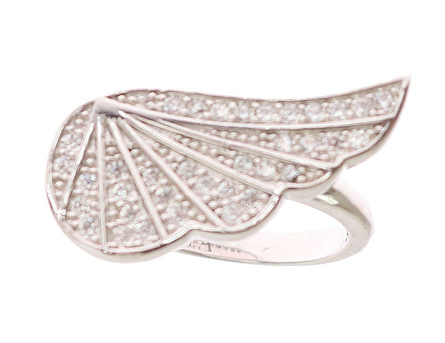 Прозрачен сребърен пръстен Nialaya Wing CZ 925