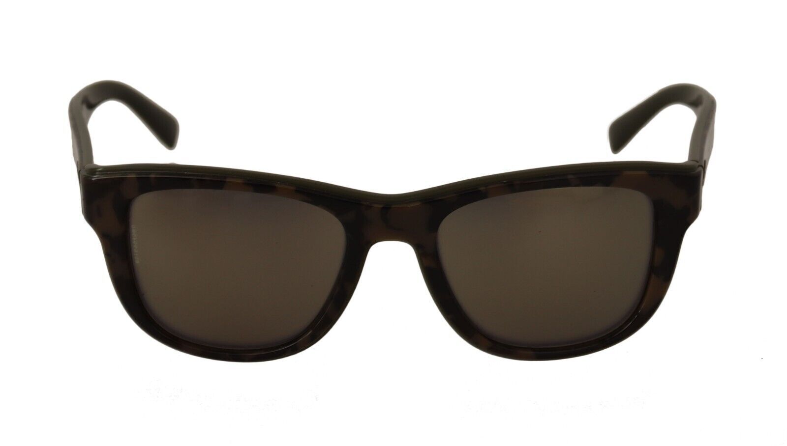 Кафяви слънчеви очила Dolce &amp; Gabbana с огледални лещи с пълна рамка