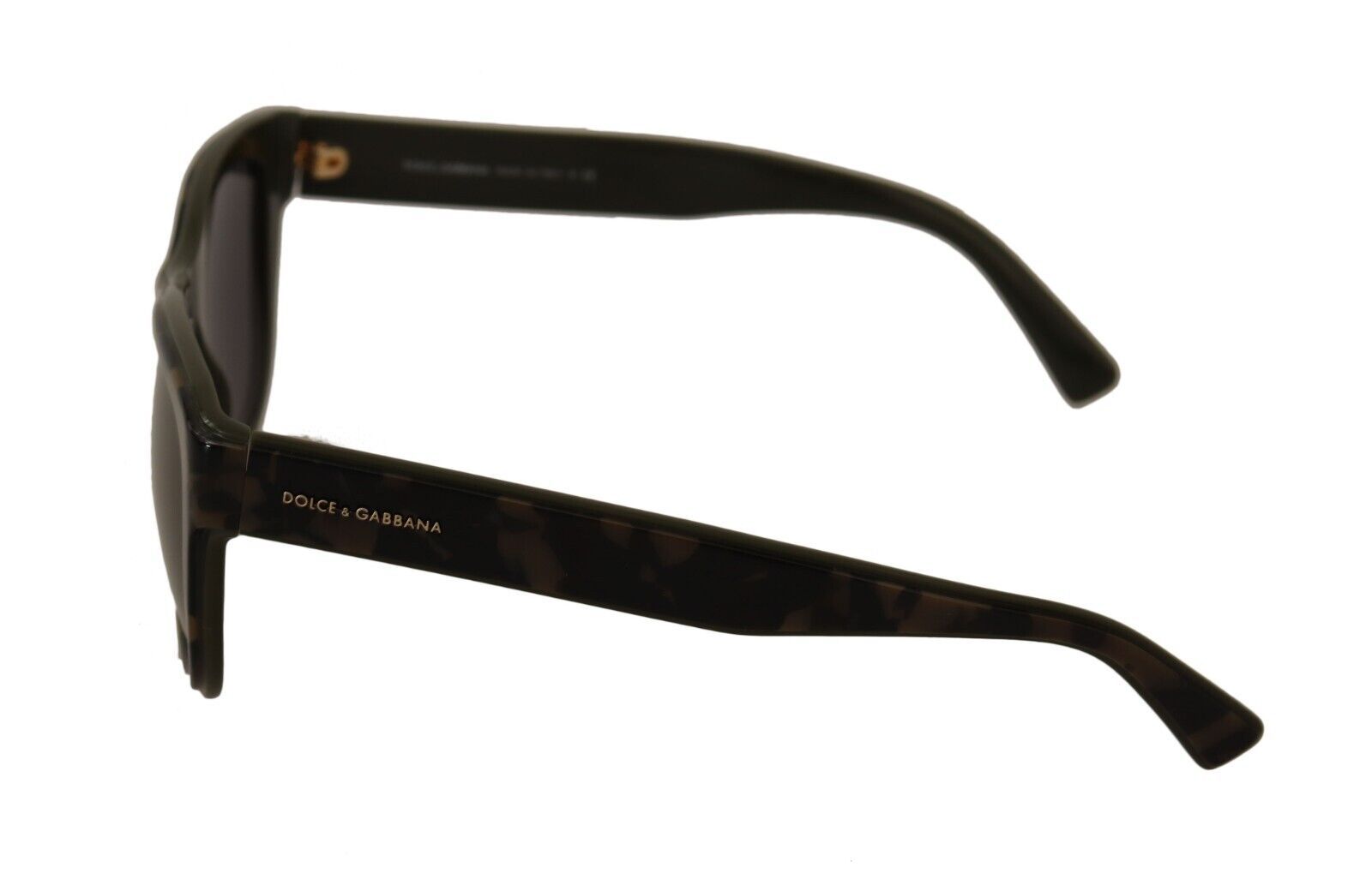 Кафяви слънчеви очила Dolce &amp; Gabbana с огледални лещи с пълна рамка