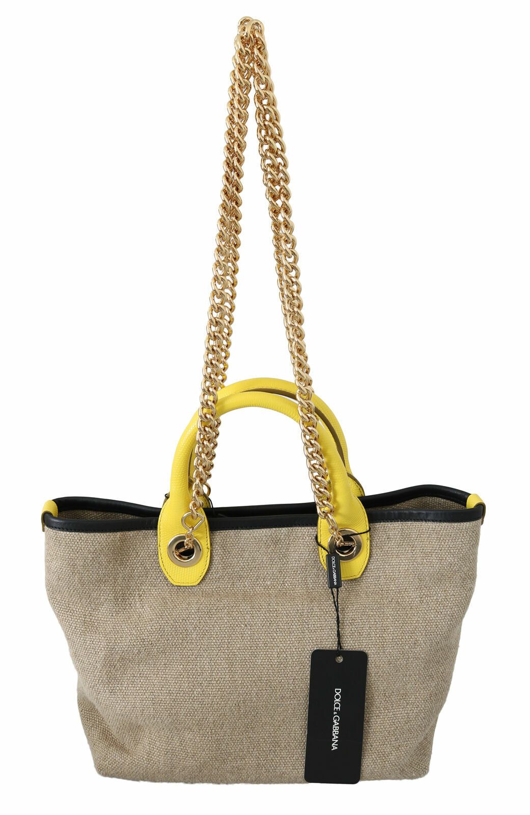 Dolce &amp; Gabbana, бежова златна чанта с презрамка през рамо, портмоне