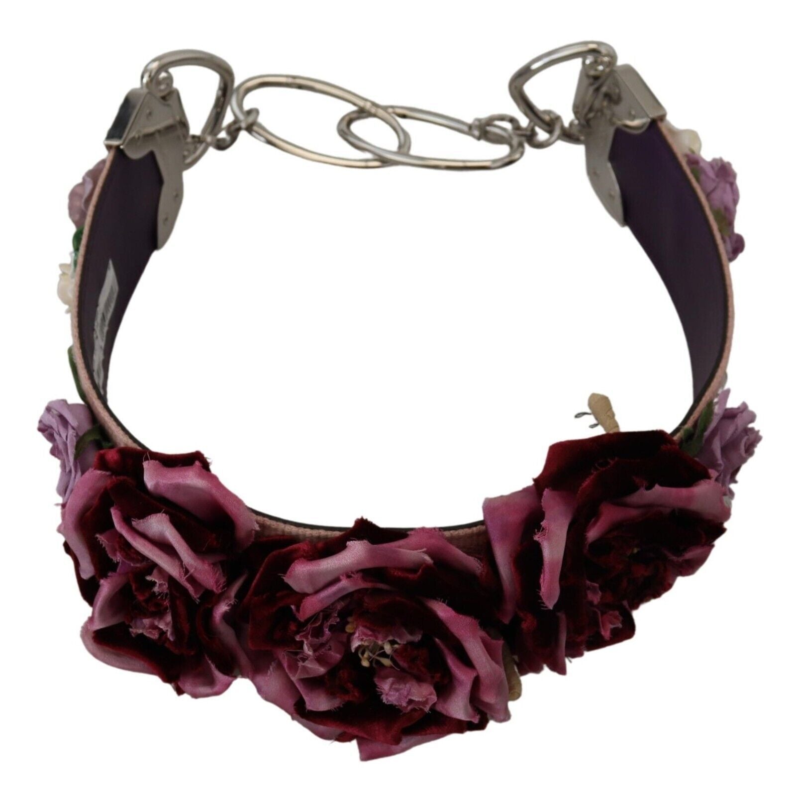 Dolce &amp; Gabbana Многоцветни флорални апликации Метална презрамка за рамо