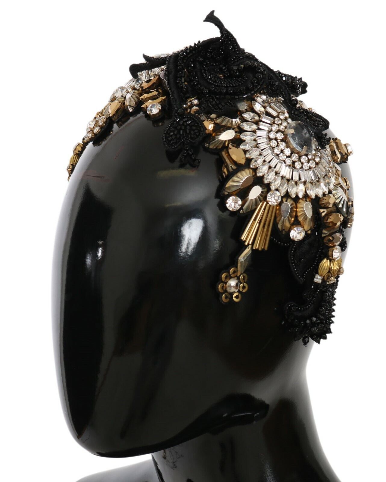 Dolce &amp; Gabbana Диадема с кристална диадема от бяло злато