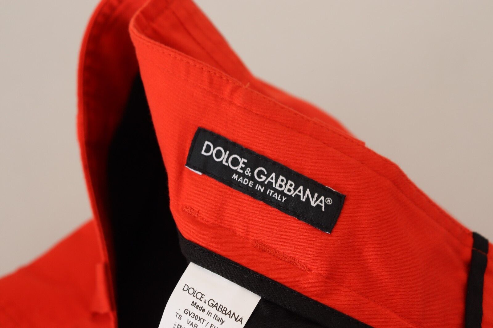 Dolce & Gabbana Elegant Red Cotton Blend Trousers