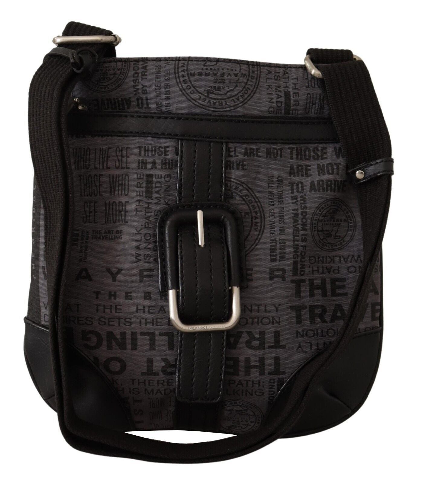 Чанта за портмоне през рамо WAYFARER със сиво щамповано лого