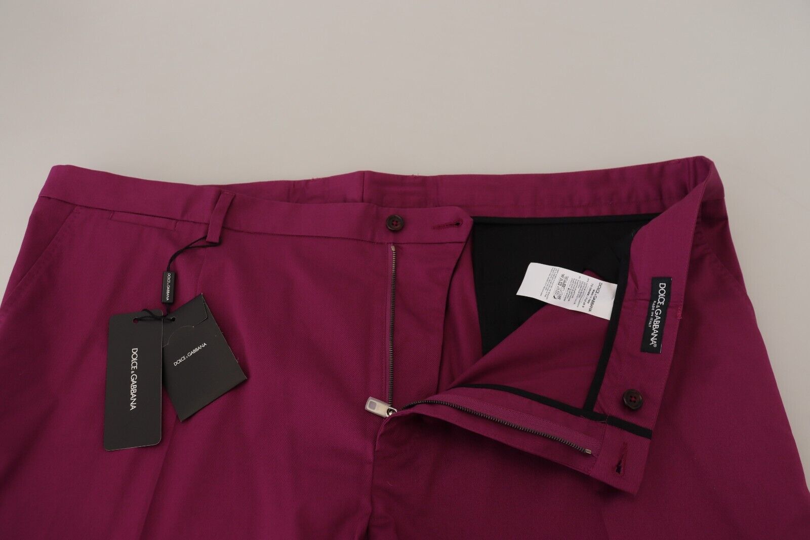 Панталон Dolce &amp; Gabbana Magenta Cotton DG с джоб с лого