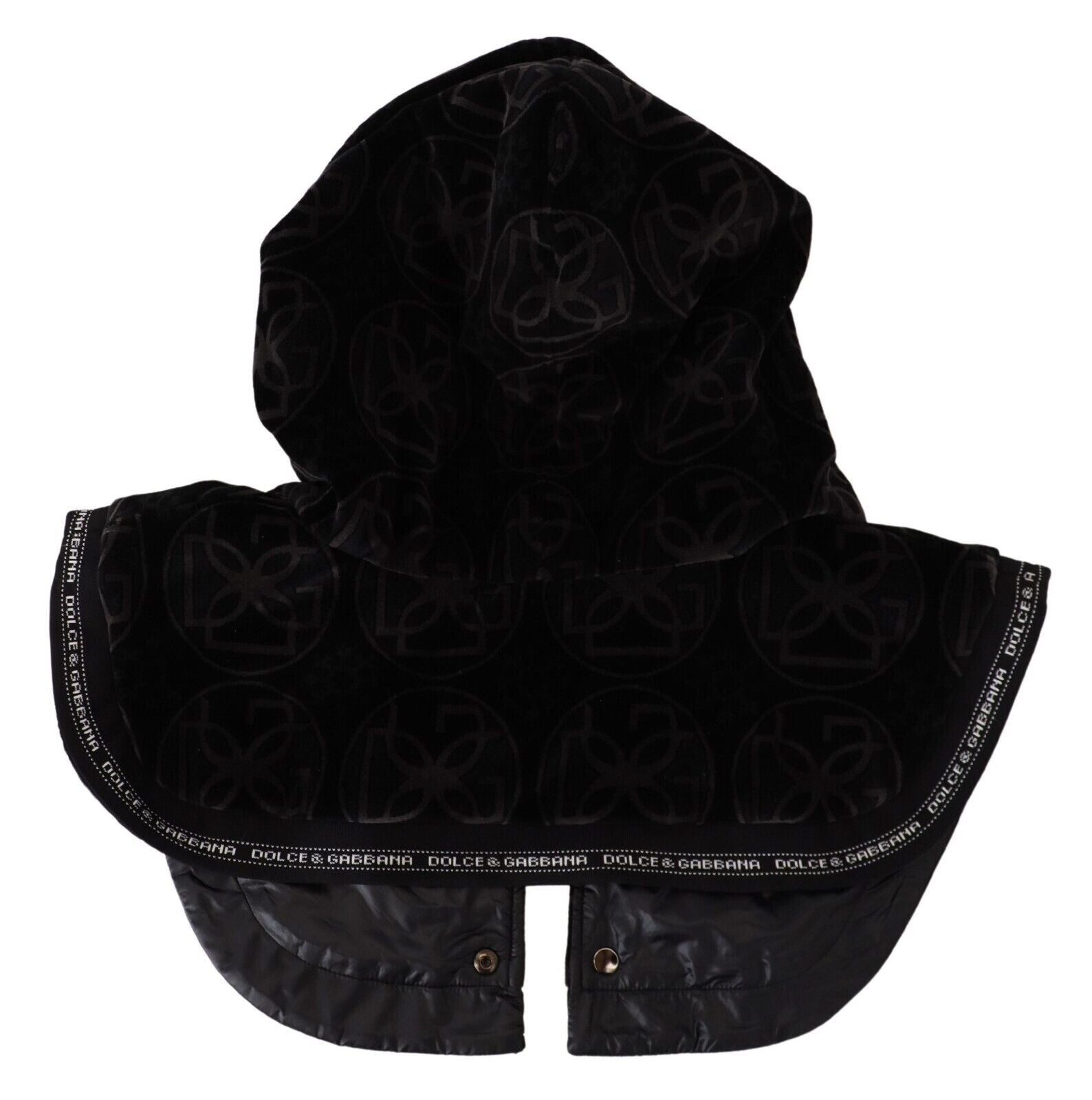 Едноразмерна памучна шапка с черно лого на Dolce &amp; Gabbana