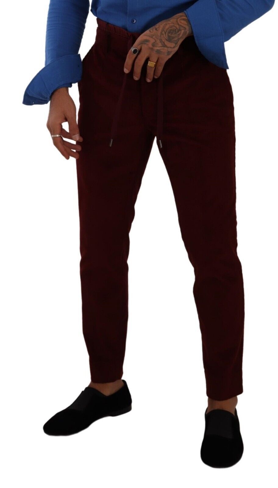 Мъжки официални панталони Dolce &amp; Gabbana Bordeaux Velvet