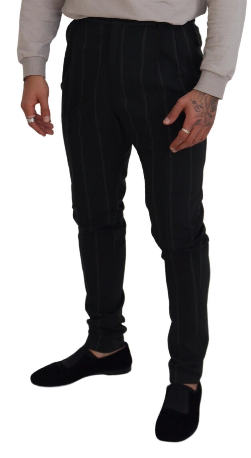 Dolce & Gabbana Elegant Black Tailored Trousers