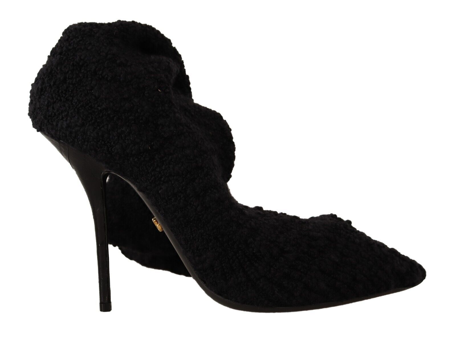Черни еластични чорапи Dolce &amp; Gabbana, високи ботуши, обувки