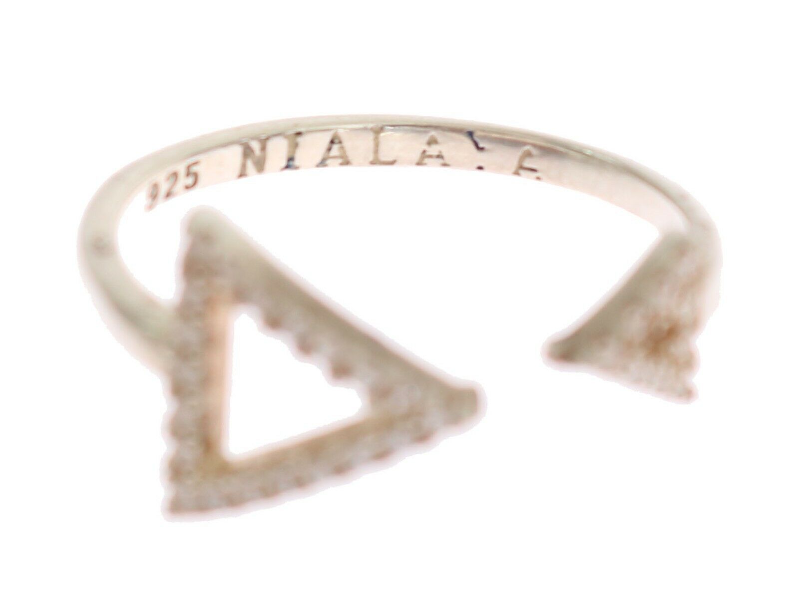 Nialaya Silver Clear CZ Arrow 925 Сребърен пръстен