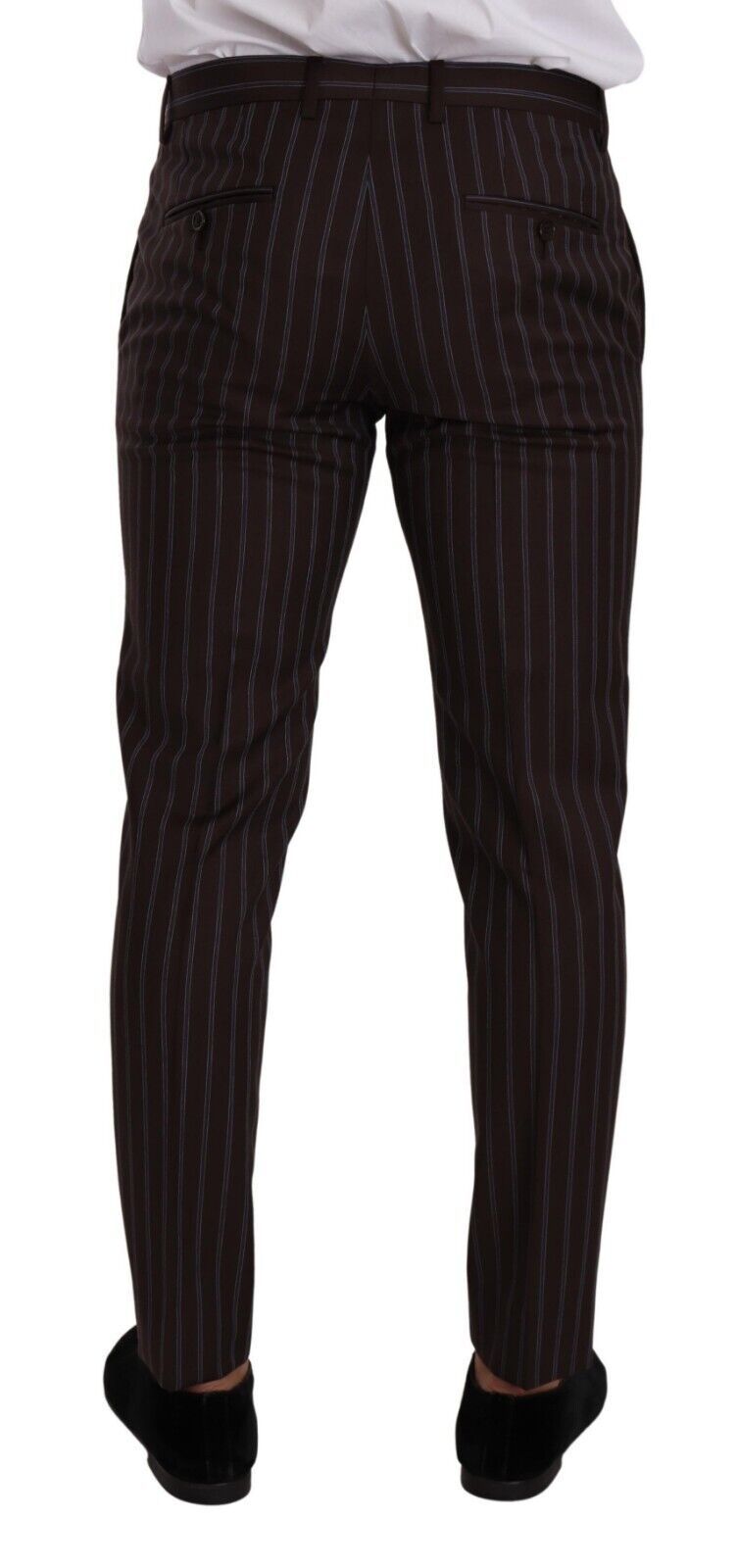 Dolce &amp; Gabbana Bordeaux MARTINI Slim Fit костюм от 2 части на райета