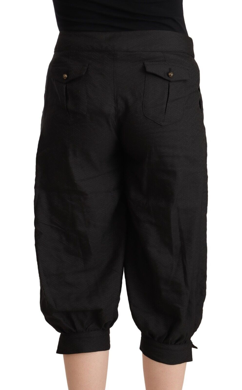 Черни панталони тип харем от вискоза GF Ferre