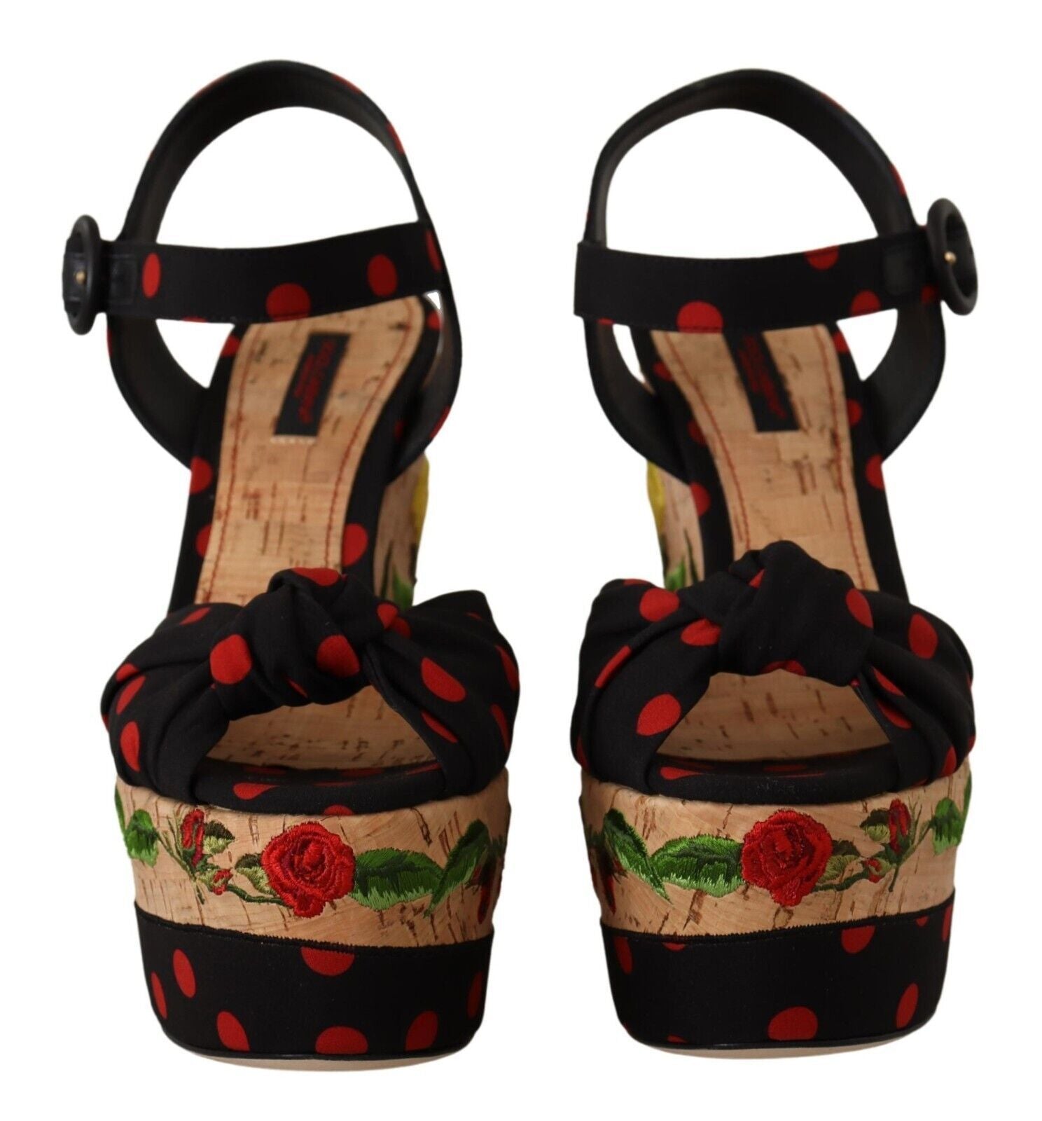 Dolce &amp; Gabbana Многоцветни сандали на танкетка с платформа Обувки Charmeuse