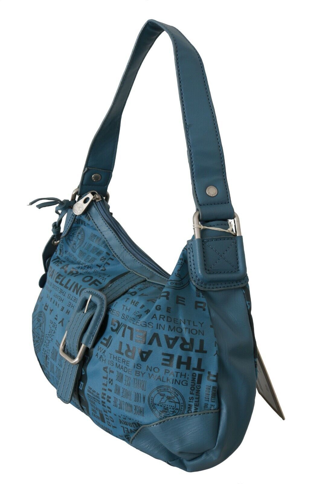 WAYFARER Дамска чанта през рамо с щампа Дамско синьо