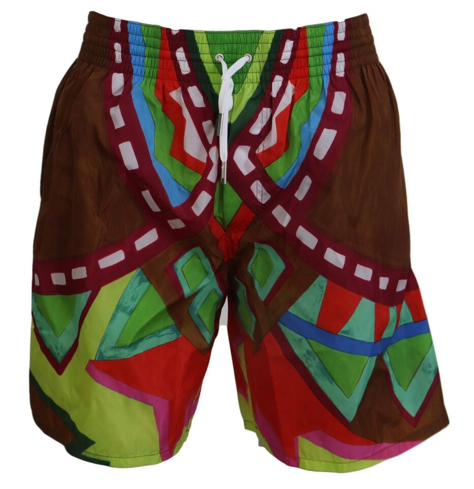 Dsquared² Многоцветни щампи Мъжки плажни бански костюми Къси