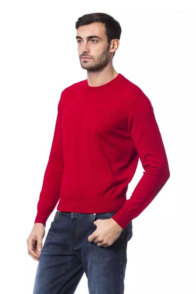 Червен пуловер от мериносова вълна Billionaire Italian Couture