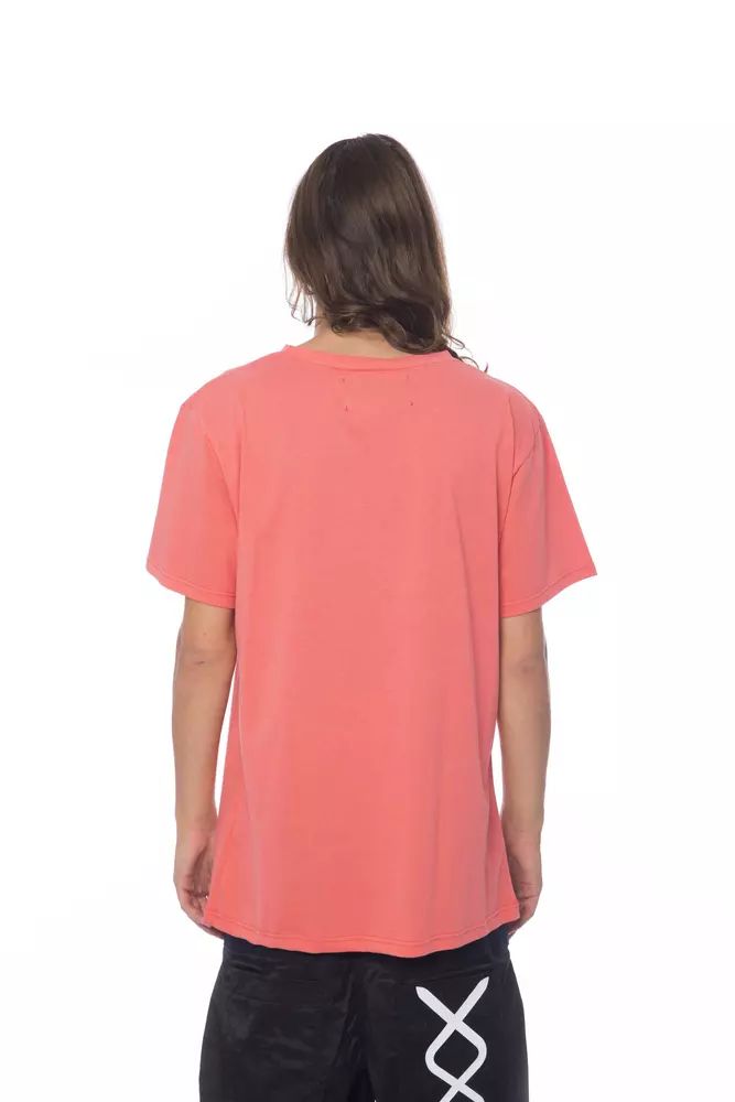 Nicolo Tonetto Elegant Pink Round Neck Cotton Tee