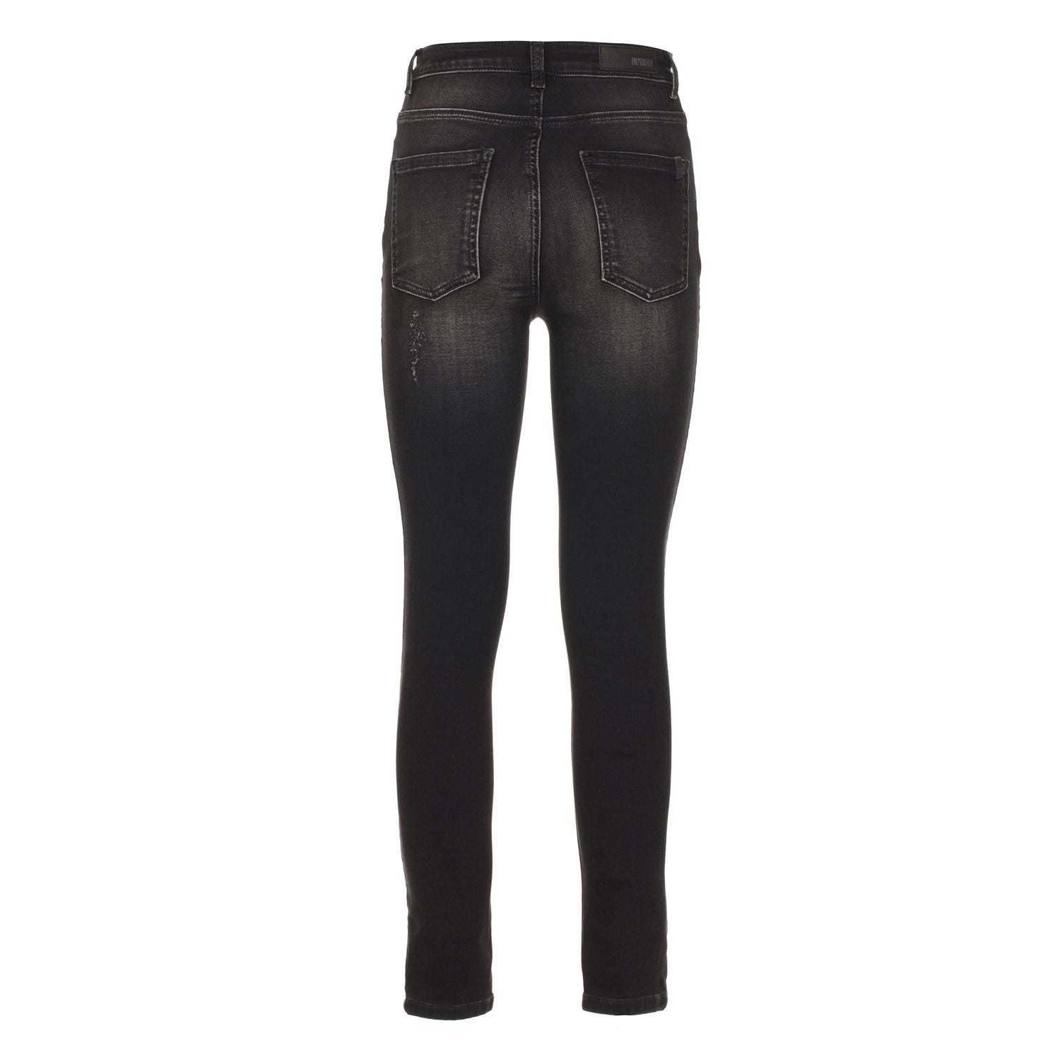 Несъвършени черни памучни дънки и панталон