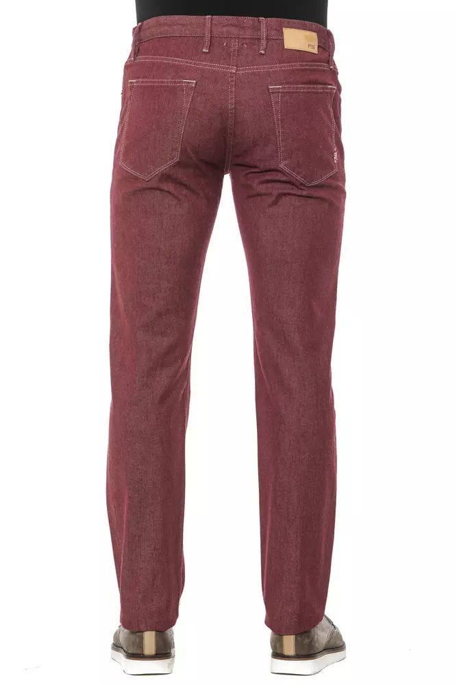 Памучни дънки и панталон в бордо PT Torino