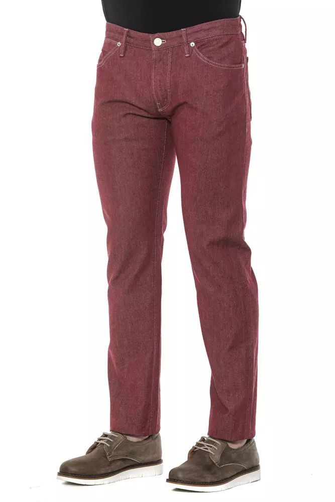 Памучни дънки и панталон в бордо PT Torino