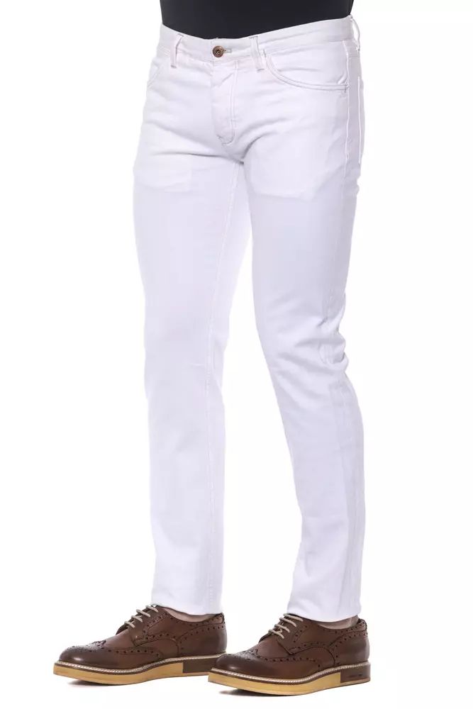 Бели памучни дънки и панталон PT Torino