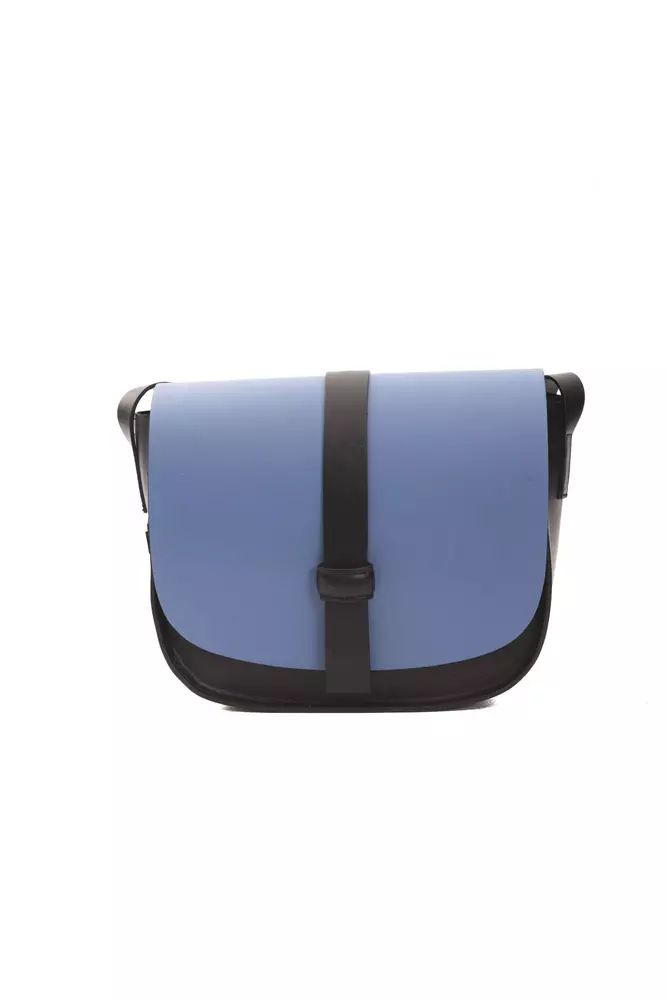Синя кожена чанта през рамо Pompei Donatella