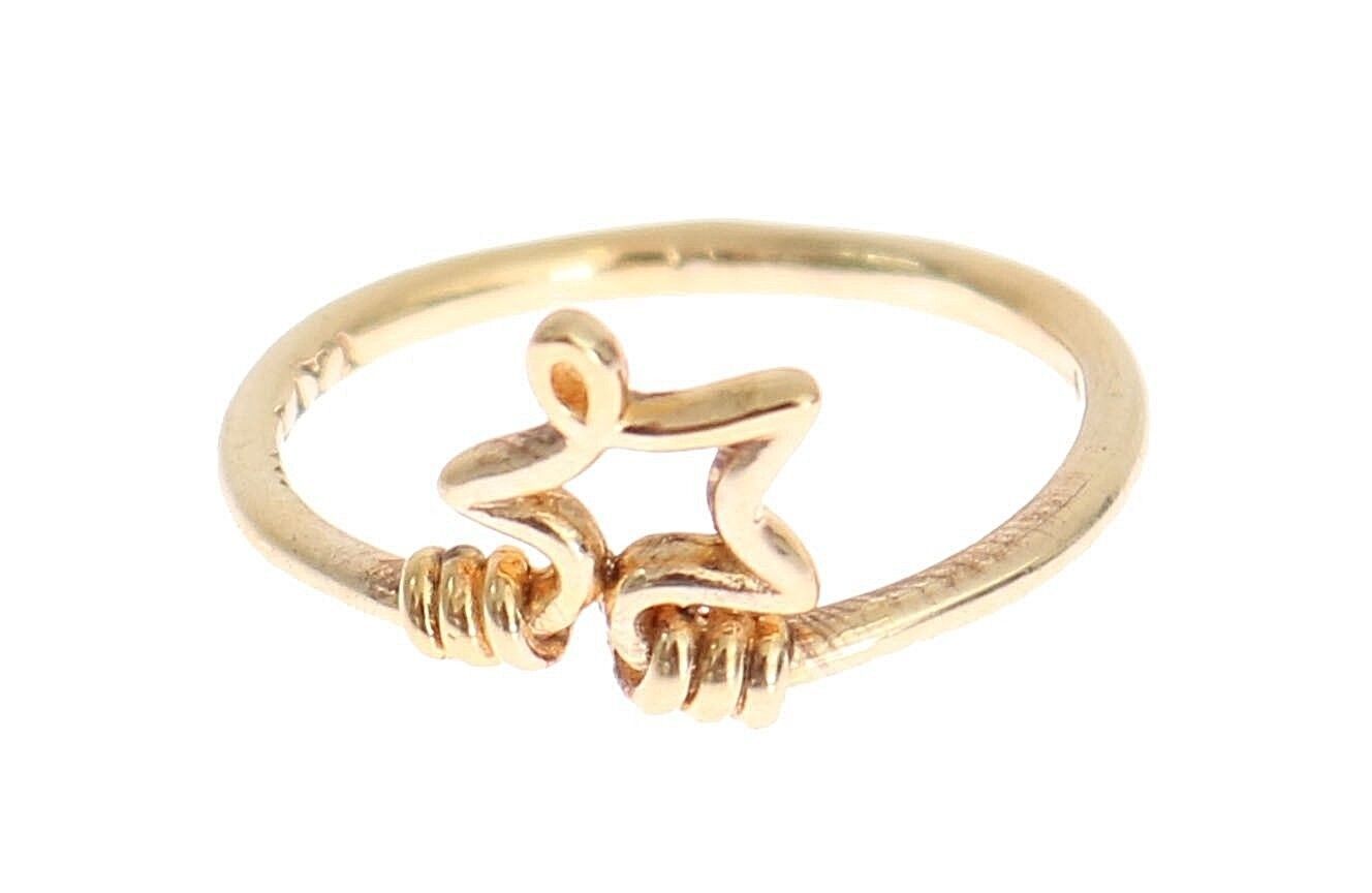 Nialaya Gold 925 Сребърен автентичен звезден пръстен