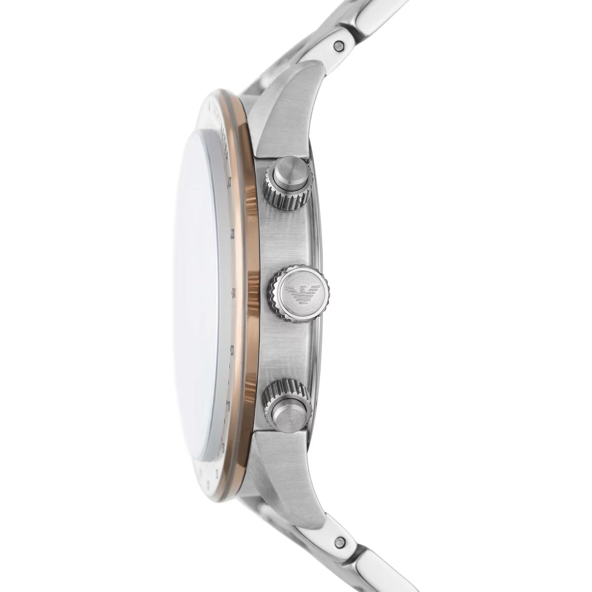 Часовник Emporio Armani Bronze и Silver Steel Chronograph